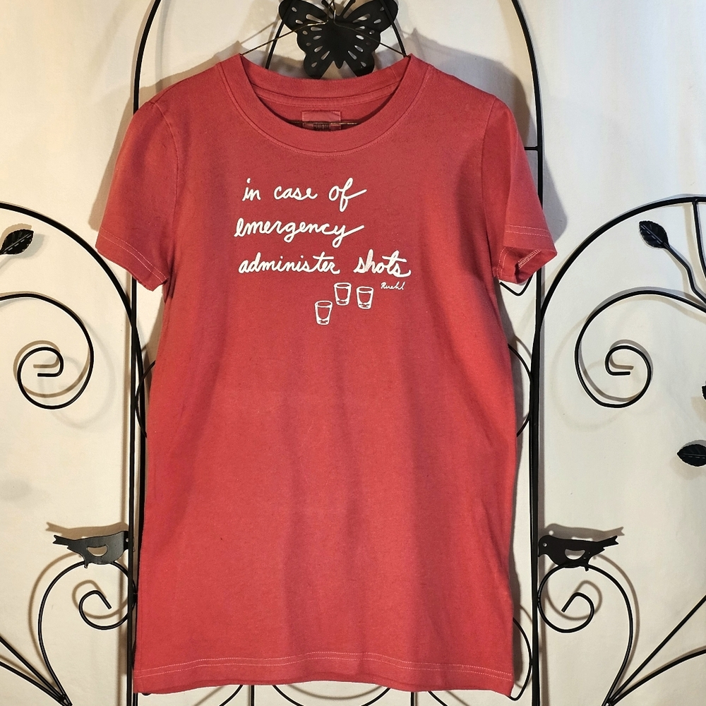 Ruehl Short Sleeved, Watermelon Colored Tee